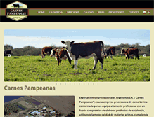 Tablet Screenshot of carnes-pampeanas.com